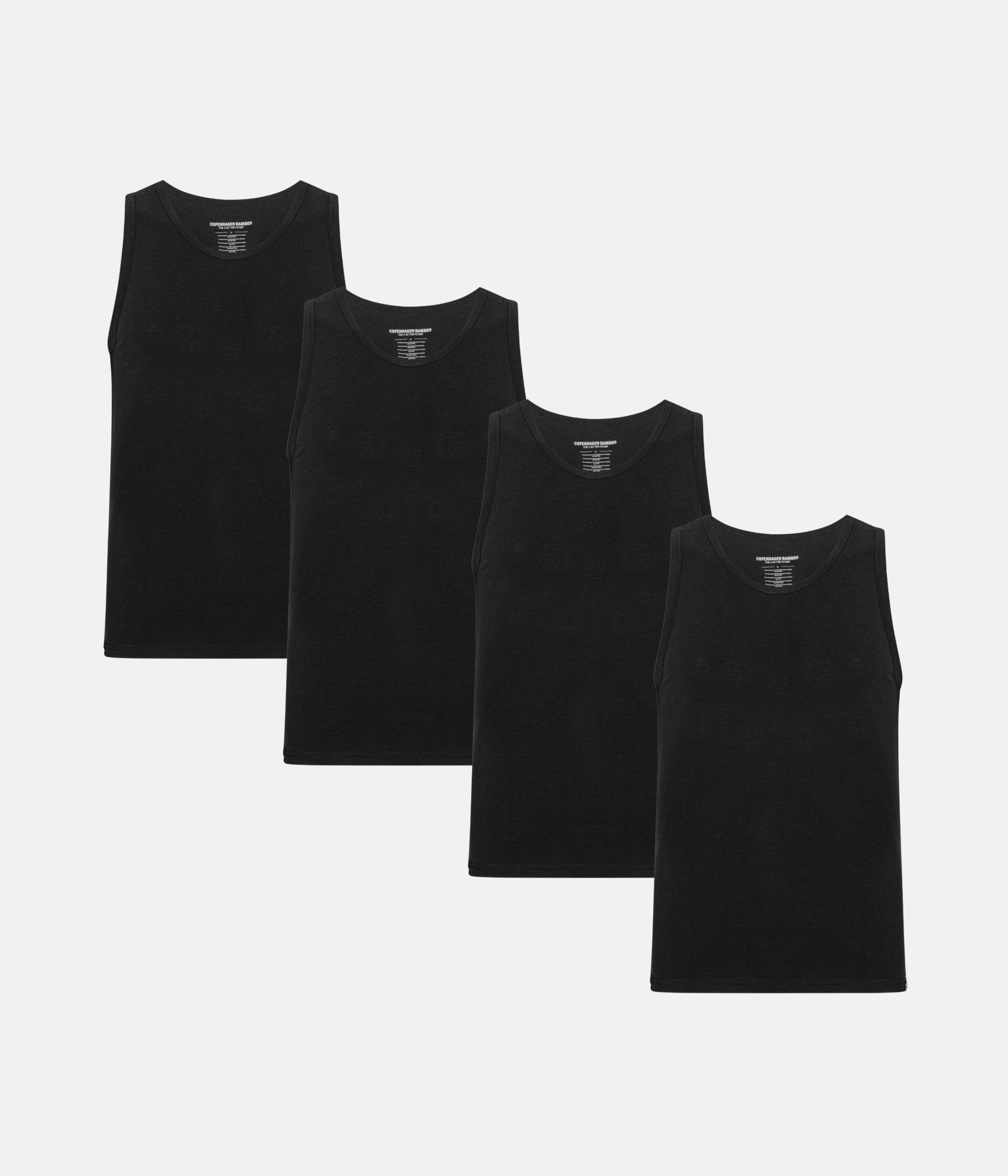 Tank Top 4-Pak - Sort