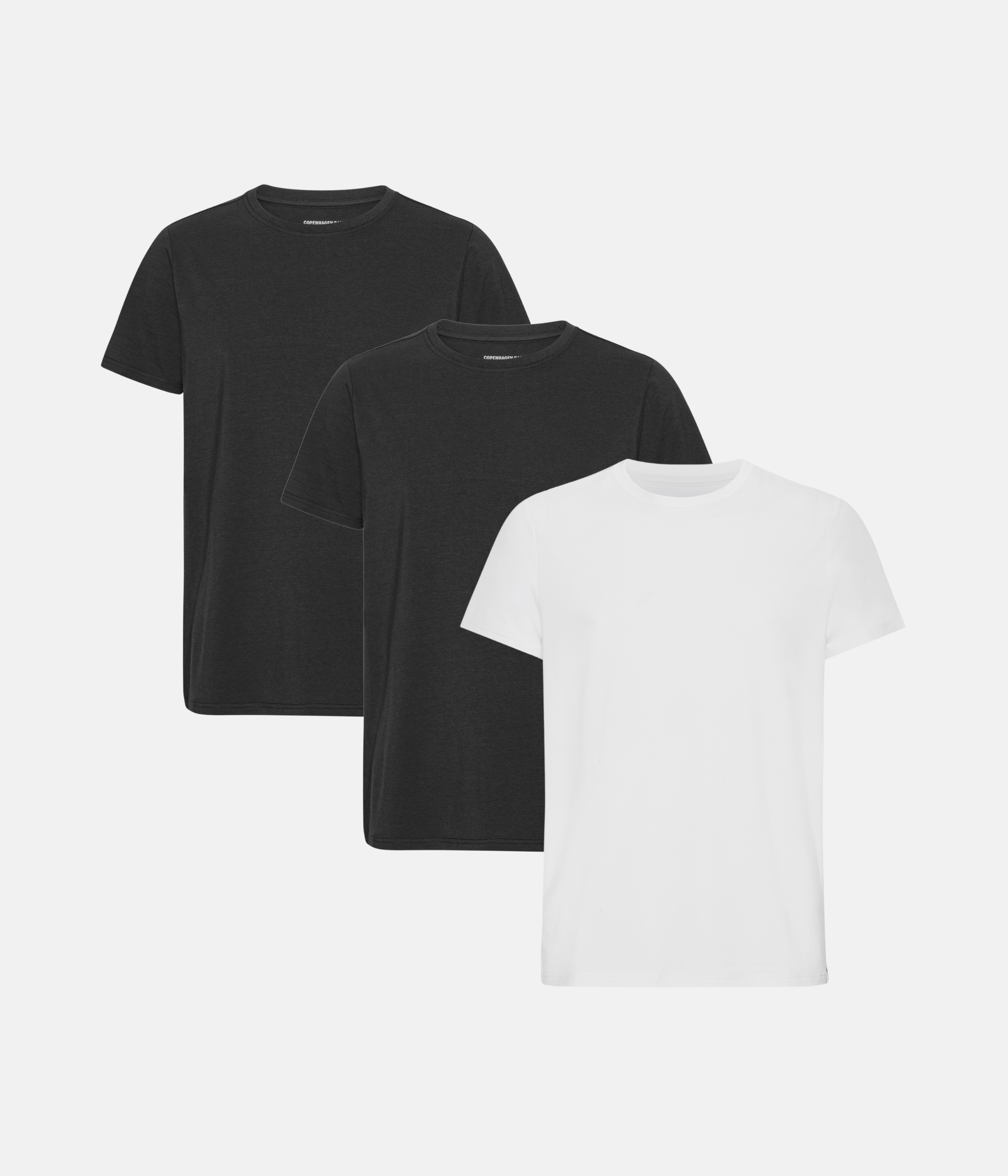 T-shirt 3-Pak - Sort/Sort/Hvid