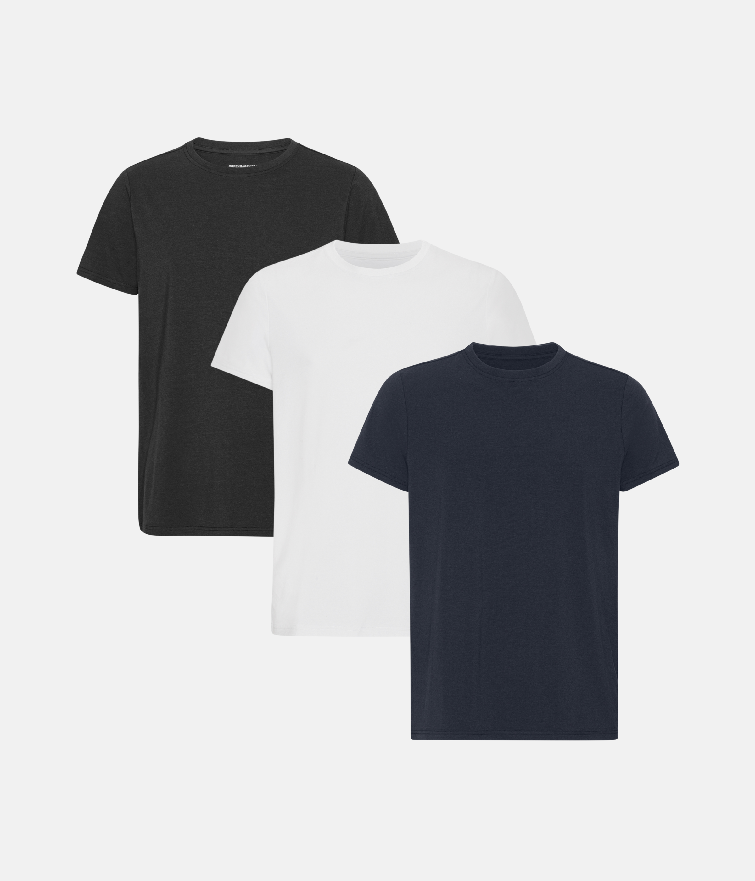 T-shirt 3-Pak - Sort/Hvid/Navy