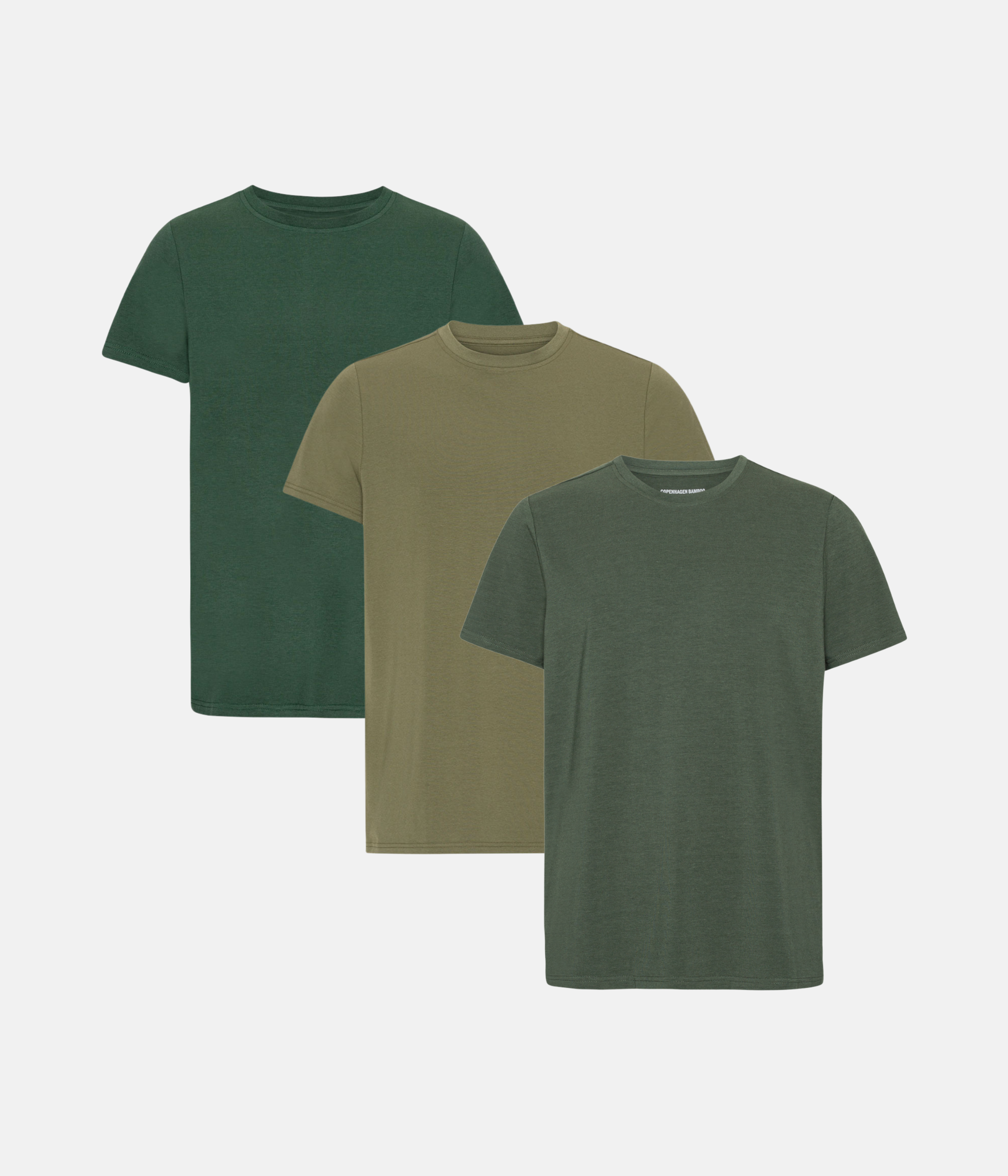 T-shirt 3-Pak - Grøn/Oliven/Forest Night