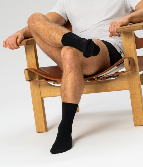 10 pairs of bamboo socks low cut black/dark grey
