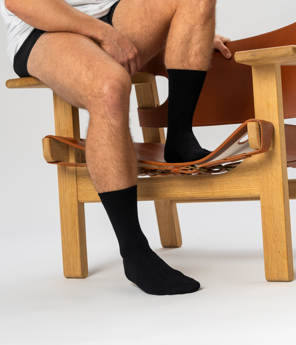 Bamboo Package - T-shirt &amp; Men's Briefs &amp; Socks - Black