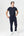 Navy bamboo sweatpants with logo