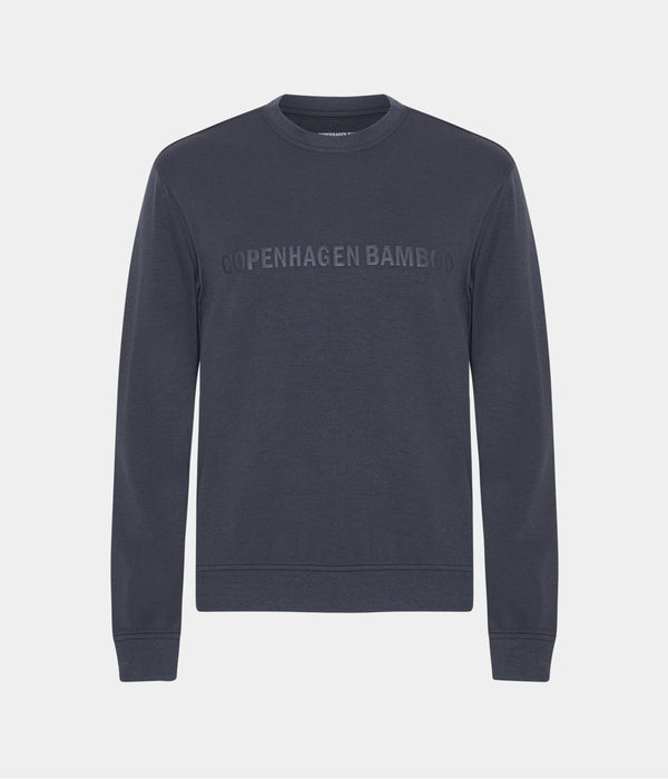 Dark grey bamboo jogging suit with logo
