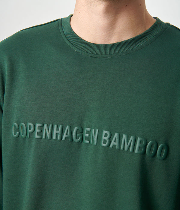 Grøn bambus sweatshirt med logo    Copenhagen Bamboo